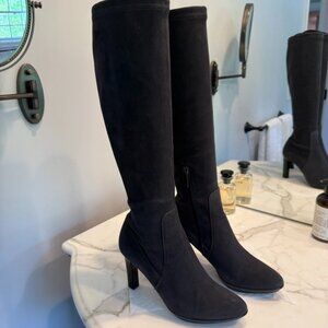 Aquatalia Rhumba Anthracite (Dark Gray) Suede Boots 6.5